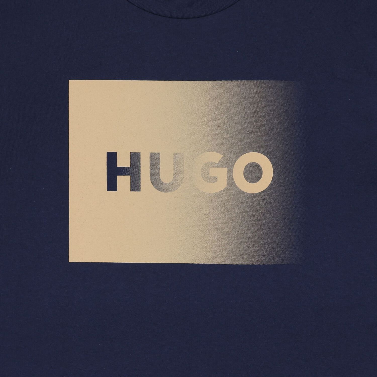 Boys Mini Me Navy Blue Logo T-Shirt, 2, hi-res