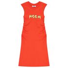 Girls Red Logo Dress, 2, hi-res