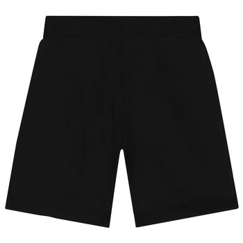 Boys Black Logo Shorts