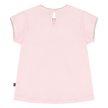 Younger Girls Pink Bag Logo T-Shirt