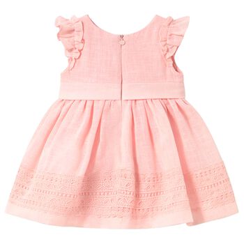 Younger Girls Pink Bow Dress