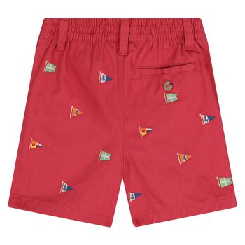 Baby Boys Red Logo Short Set