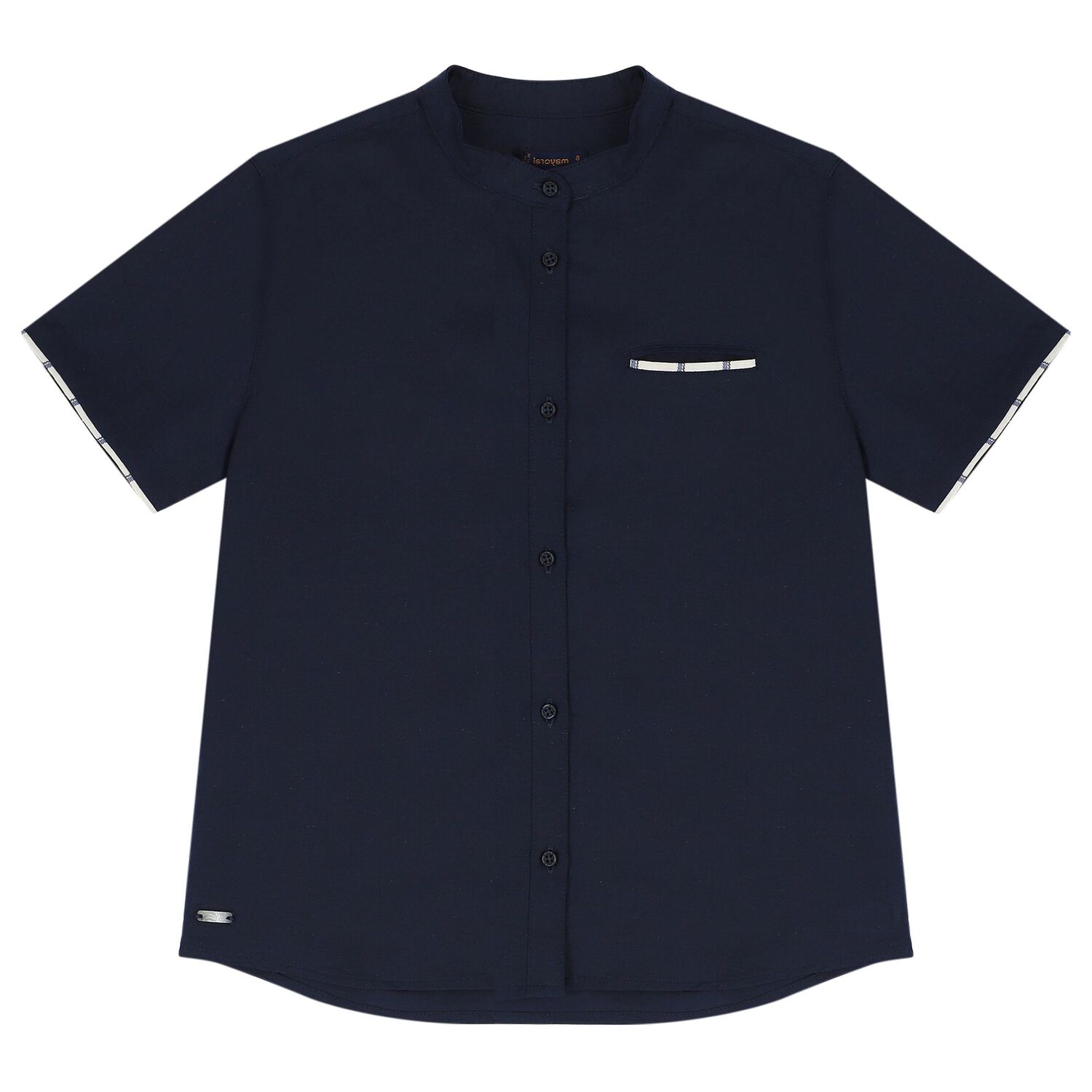 طقم أولاد شورت مخطط باللون العاجي والكحلي, 2, hi-res