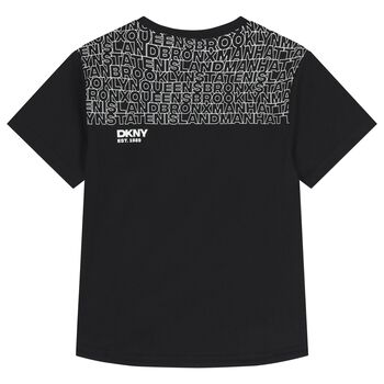 تيشيرت بالشعار باللون الاسود 