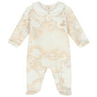 Ivory & Beige Geo Map Babygrow Set, 1, hi-res
