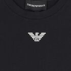 Boys Black Logo T-Shirt, 5, hi-res