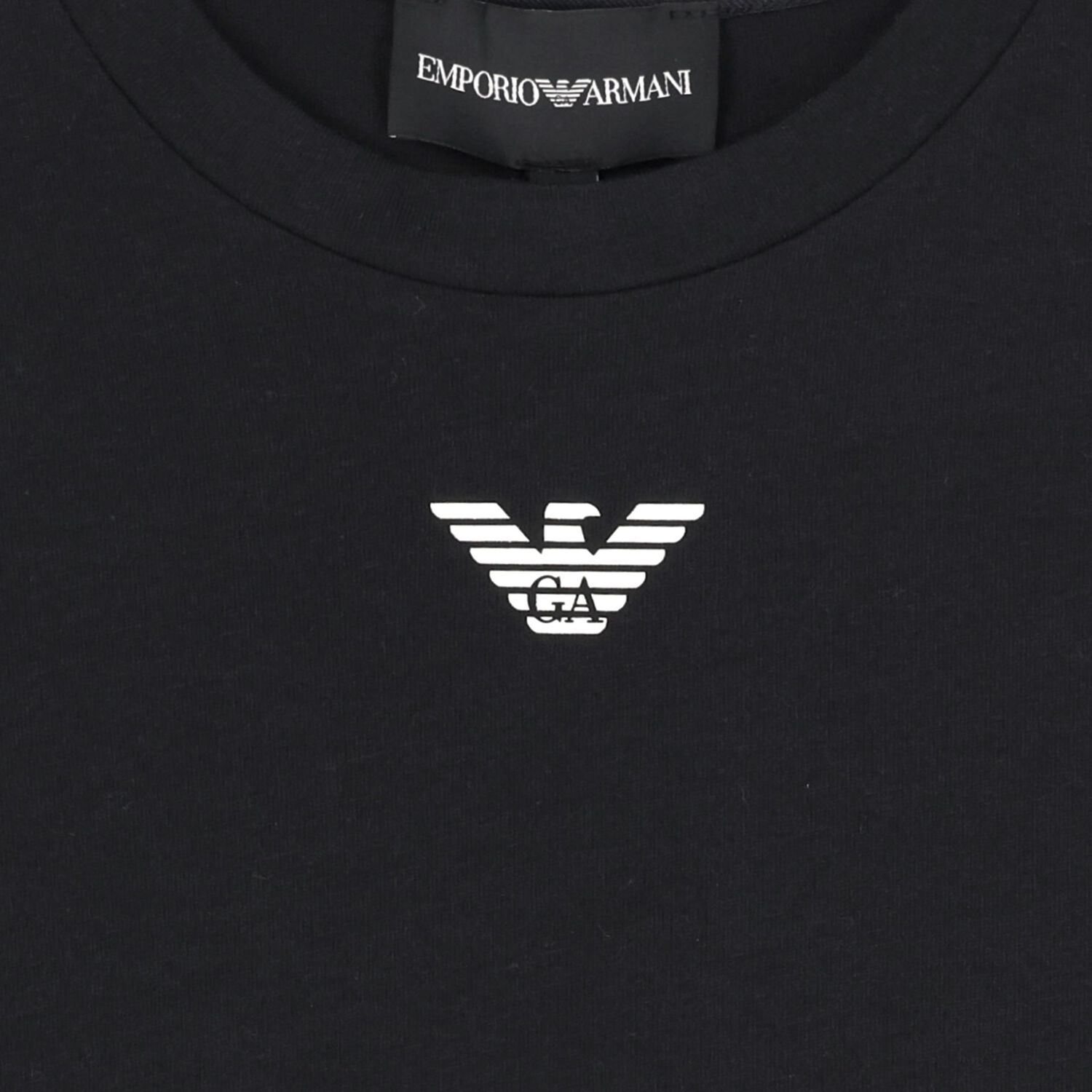 Boys Black Logo T-Shirt, 5, hi-res