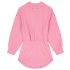 Girls Pink Logo Dress, 1, hi-res