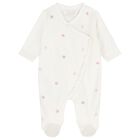 Baby Girls Pink & White Babygrows ( 2 Pack ), 1, hi-res