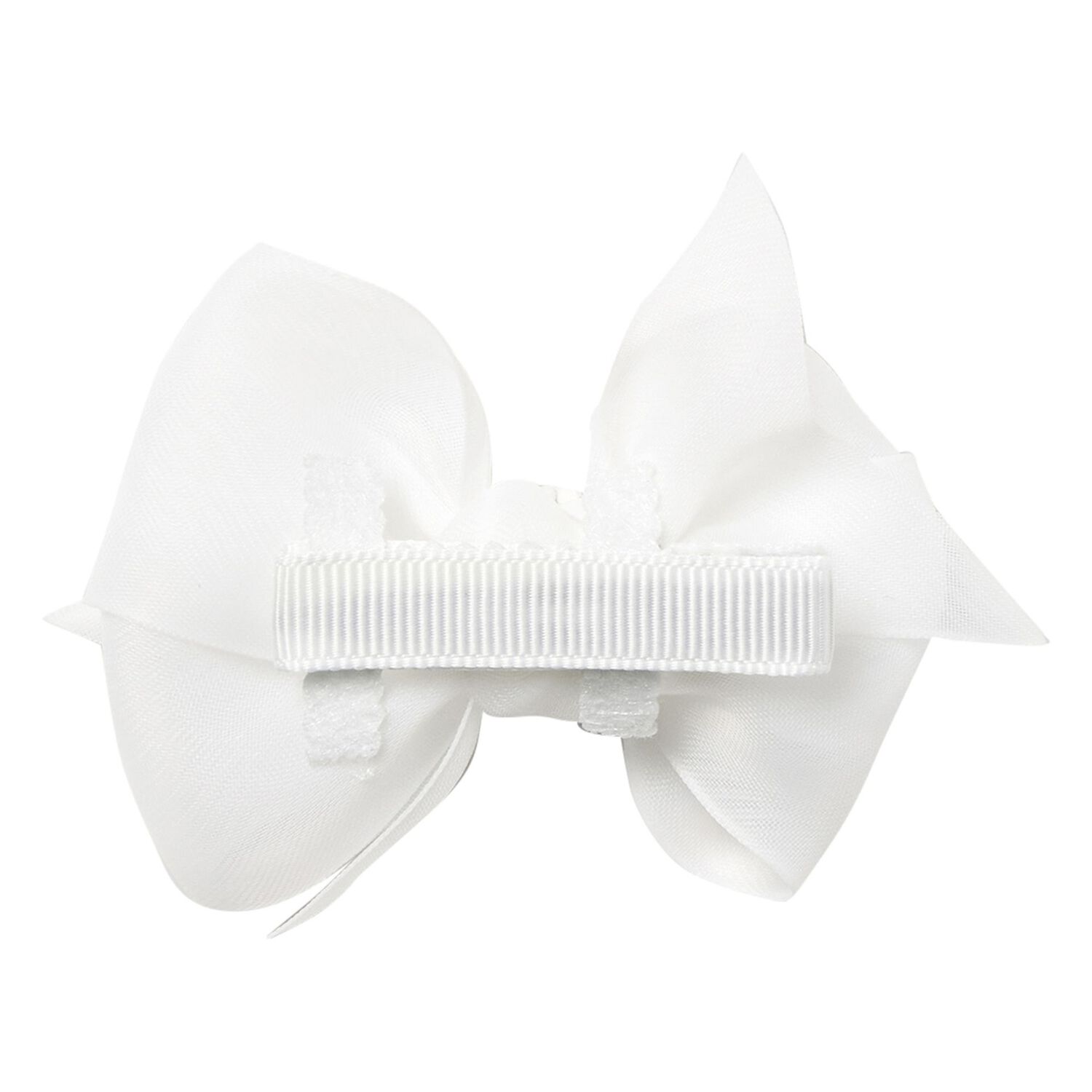 Girls White Bow Headband set, 2, hi-res image number null