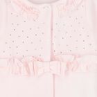 Baby Girls Pink Embellished Babygrow, 1, hi-res