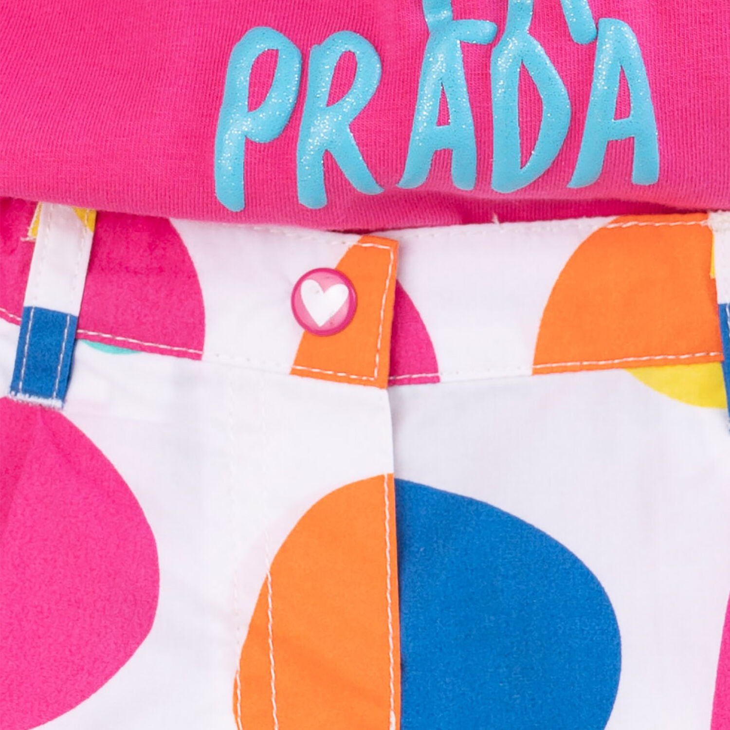 طقم شورت باللون الزهري للبنات, 1, hi-res