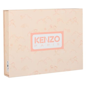 طقم بنطال بشعار النمر باللون   الوردي للفتيات 