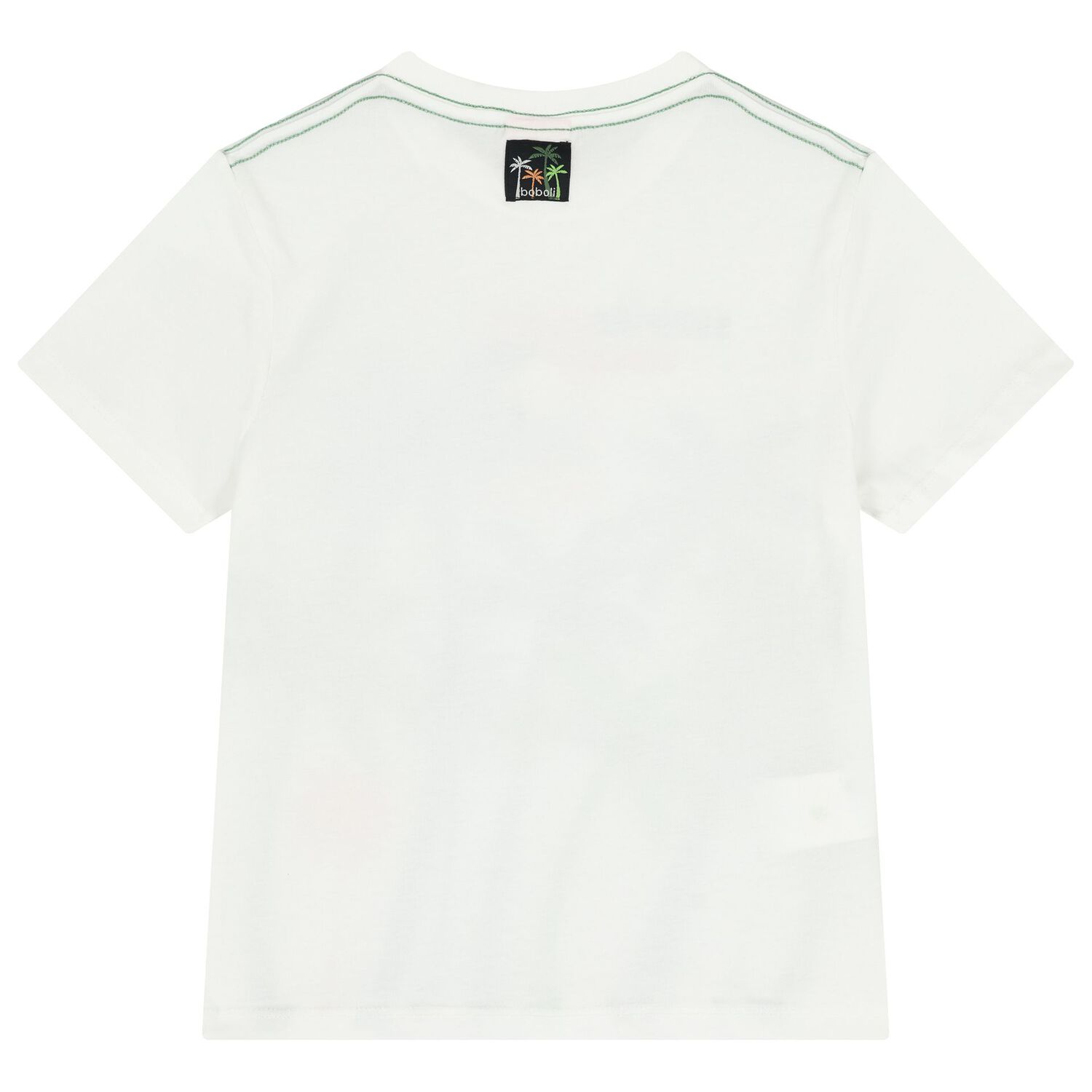 تشيرت بنقشة شجرة نخيل باللون الابيض للاولاد, 1, hi-res