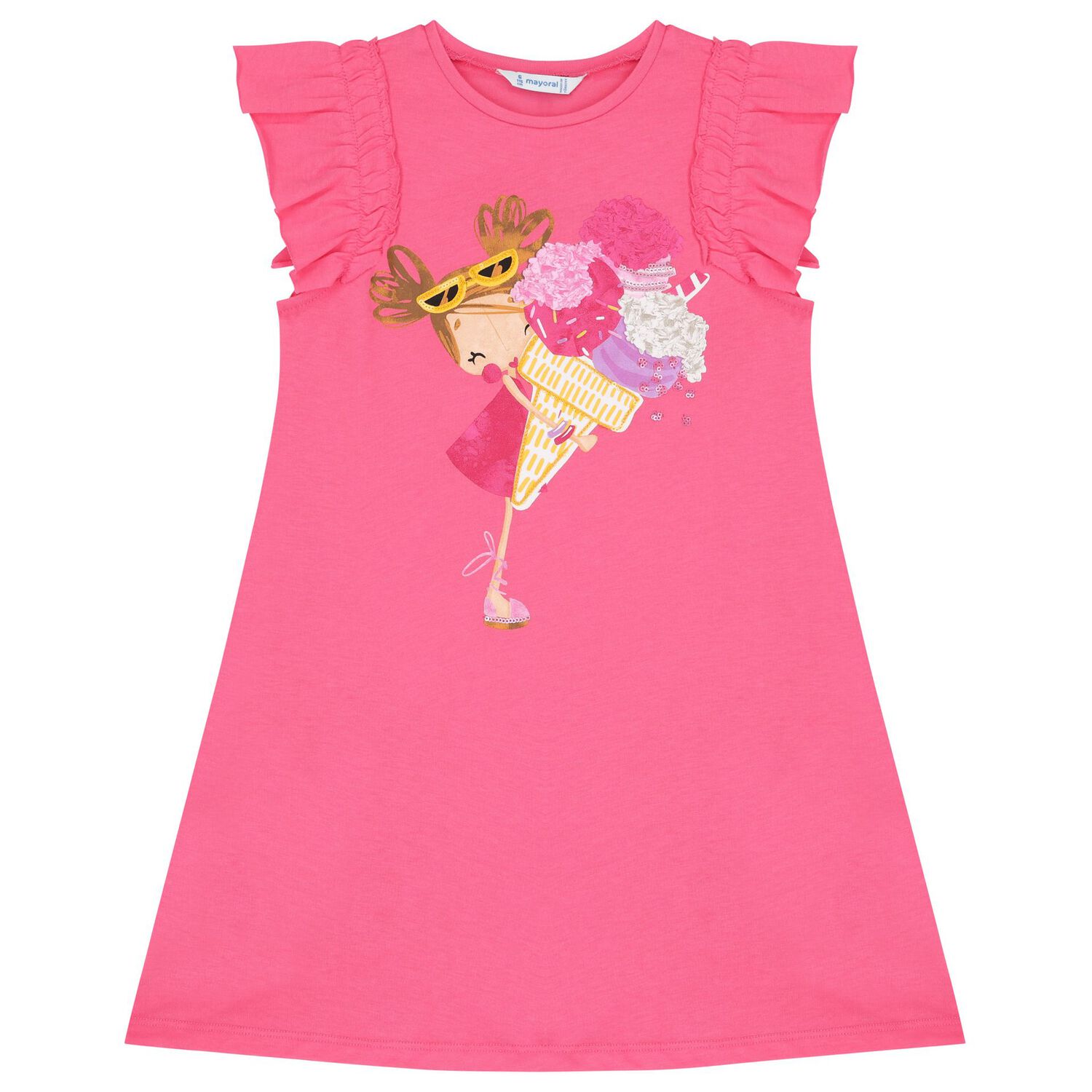 Girls Pink Dress Set, 2, hi-res image number null
