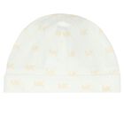 طقم أولاد هدايا أفرول بالشعار باللون العاجي, 1, hi-res