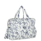 Ivory & Navy Blue Toile De Jouy Baby Changing Bag, 1, hi-res