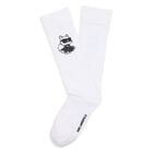 Girls White Choupette Logo Socks, 1, hi-res