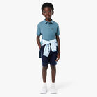 Boys Navy Blue Cotton Jersey Shorts, 1, hi-res