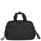 Black Logo Quilted Baby Changing Bag, 1, hi-res
