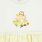 Girls Yellow & White Striped Dress, 2, hi-res