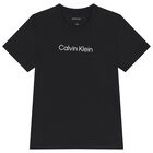 تي شيرت بشعار أسود وأبيض للأولاد (عبوة من قطعتين), 3, hi-res