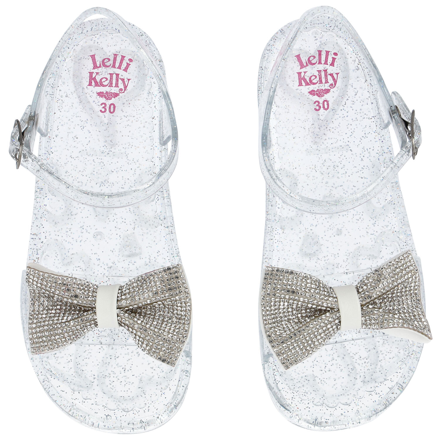 Girls Bow Jelly Sandals, 1, hi-res image number null