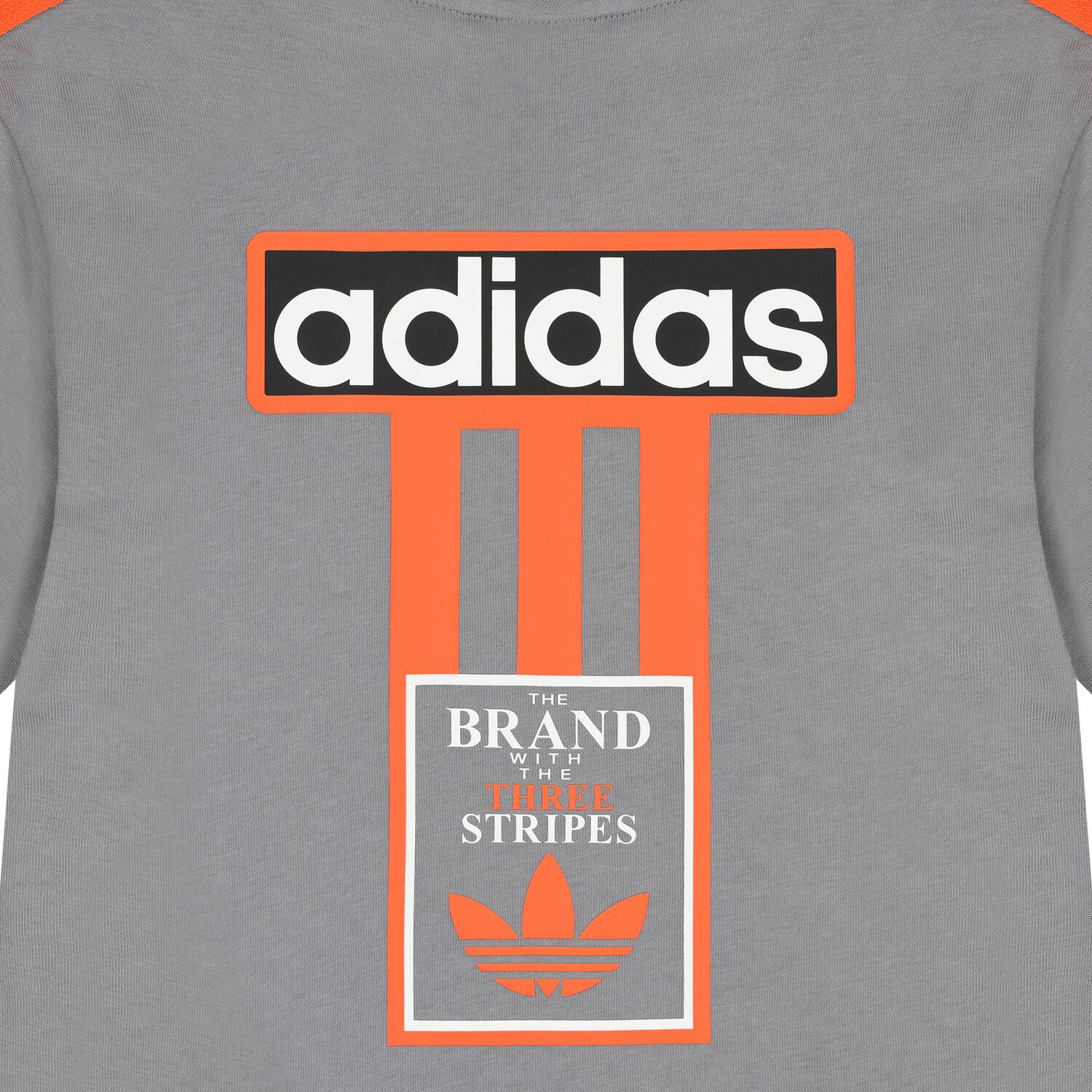 تيشيرت  بالشعار باللون الرمادي  , 1, hi-res