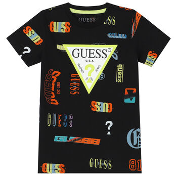 Boys Black Logo T-Shirt