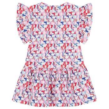 Girls Multi-Coloured Logo Dress