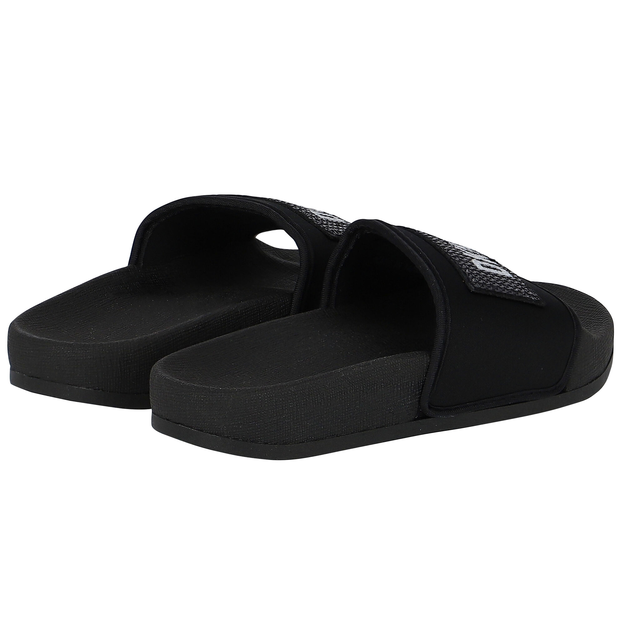 DKNY Girls Black Logo Sliders Junior Couture UAE