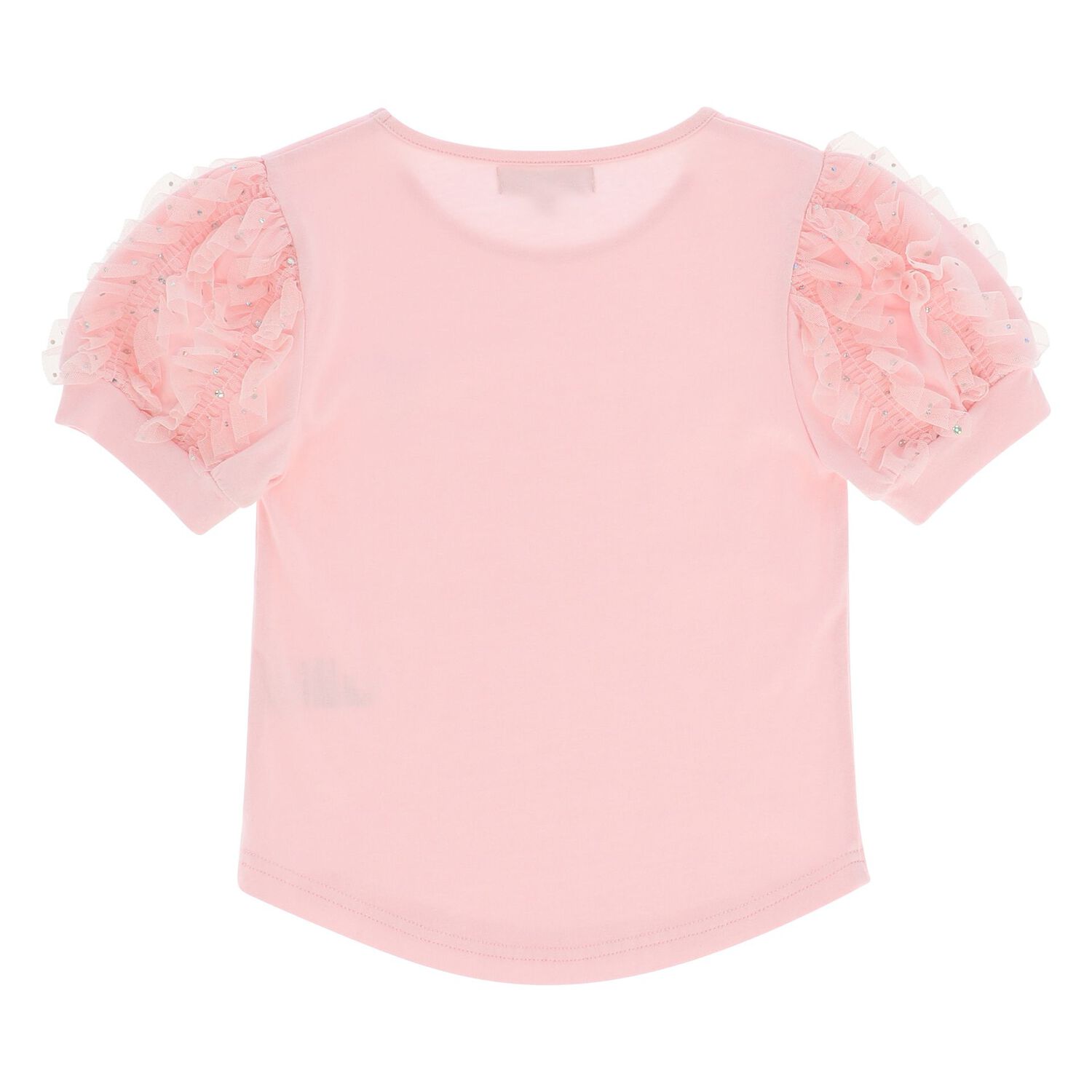 Girls Pink Tulle T-Shirt, 3, hi-res