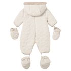 Ivory Stars Baby Snowsuit, 1, hi-res