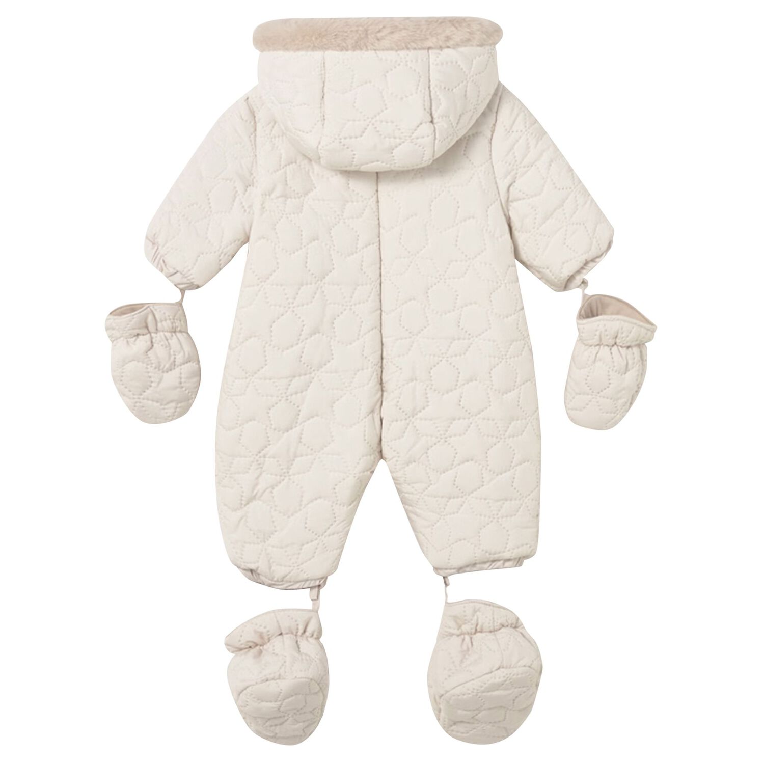 Ivory Stars Baby Snowsuit, 1, hi-res image number null