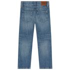 بنطلون اولاد جينز دينيم باللون الازرق , 1, hi-res