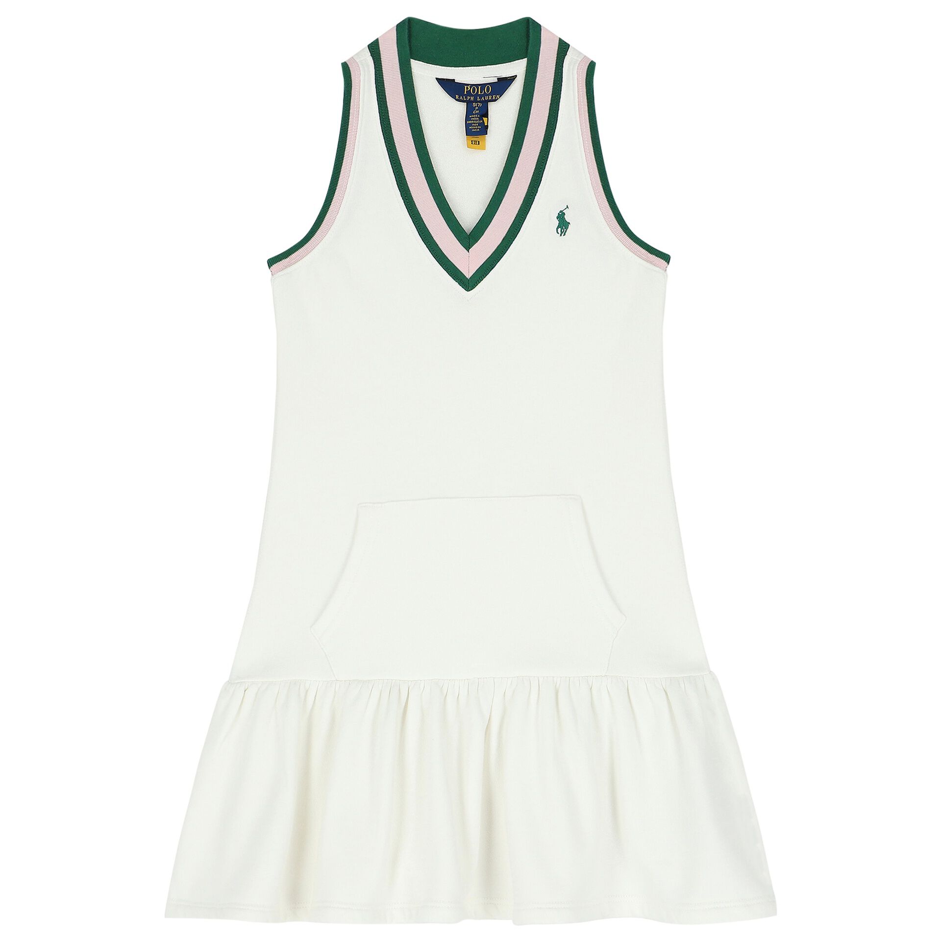 Ralph lauren girls white dress clearance