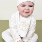 Ivory Logo Babygrow, 1, hi-res