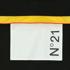 جاكيت بالقبعة بالشعار اسود للاولاد, 1, hi-res