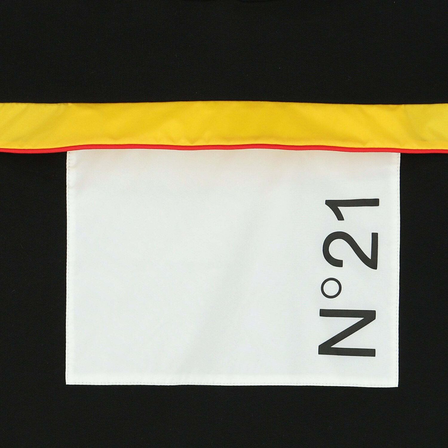 جاكيت بالقبعة بالشعار اسود للاولاد, 1, hi-res image number null