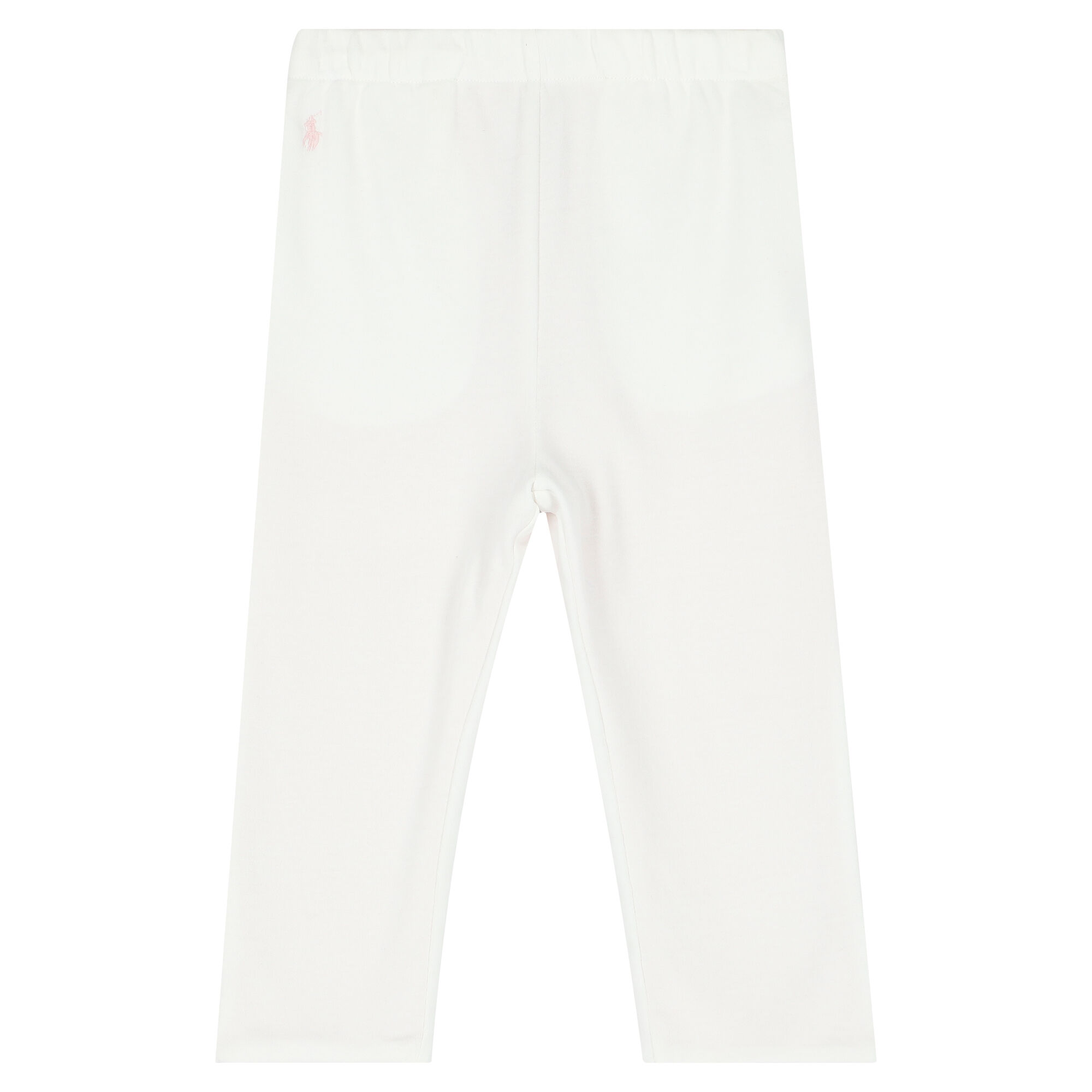 Ralph Lauren Baby Girls White Pink Reversible Logo Trousers