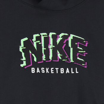 Black & Green Logo Hooded Top