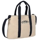 Girls Ivory Sherpa Fleece Tote Bag, 1, hi-res