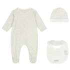Ivory Logo Babygrow Set, 6, hi-res
