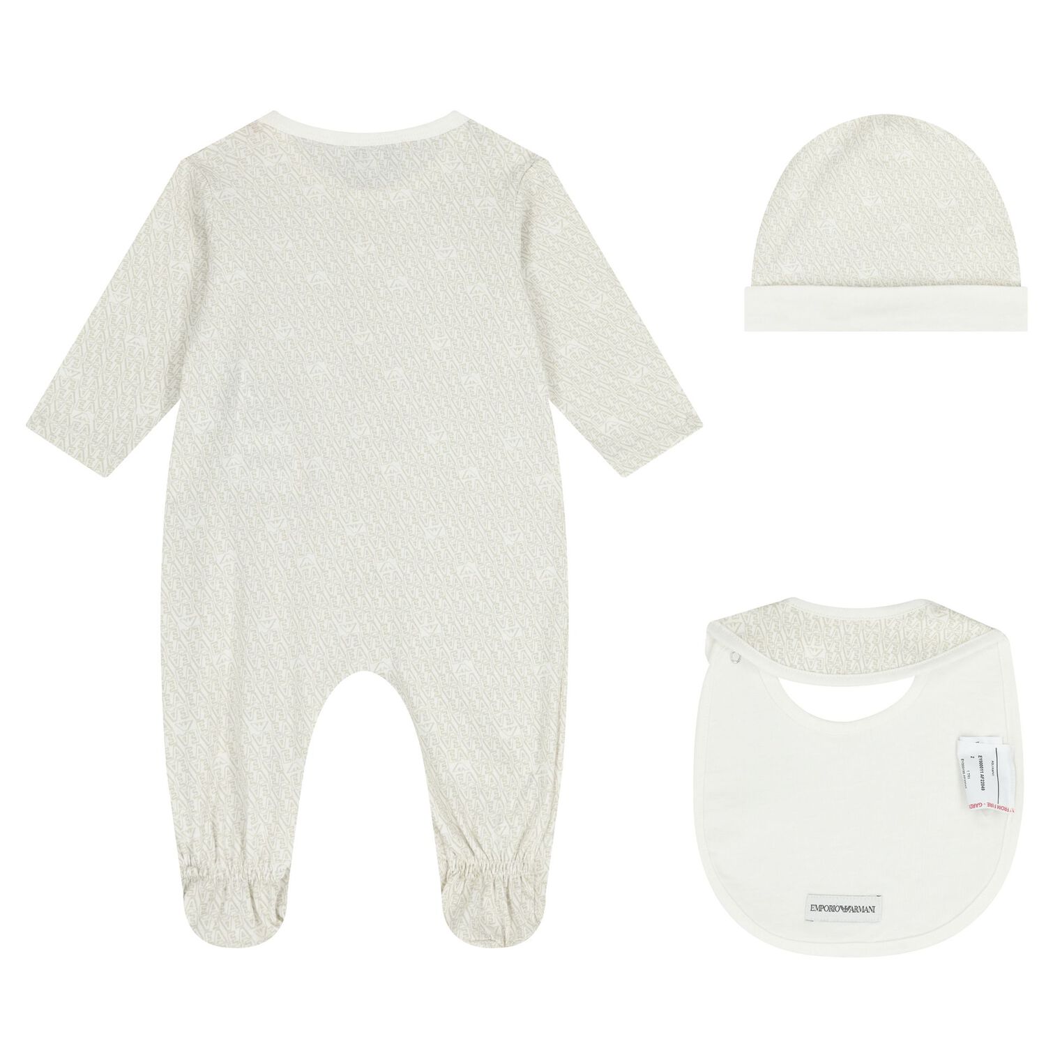 Ivory Logo Babygrow Set, 6, hi-res