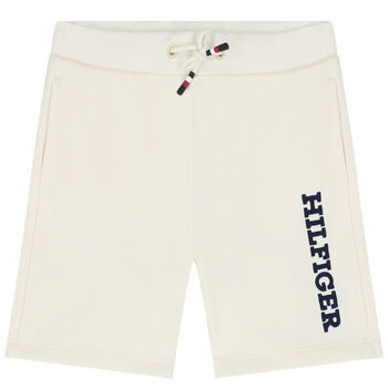 Boys Ivory Logo Shorts
