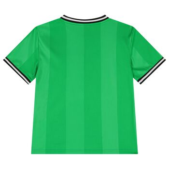 تيشيرت للأولاد بشعار جوردان باللون الأخضر