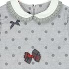 فستان ترتان باللون الرمادي والاحمر للبنات, 1, hi-res