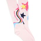 Girls Pink Star Tights, 1, hi-res