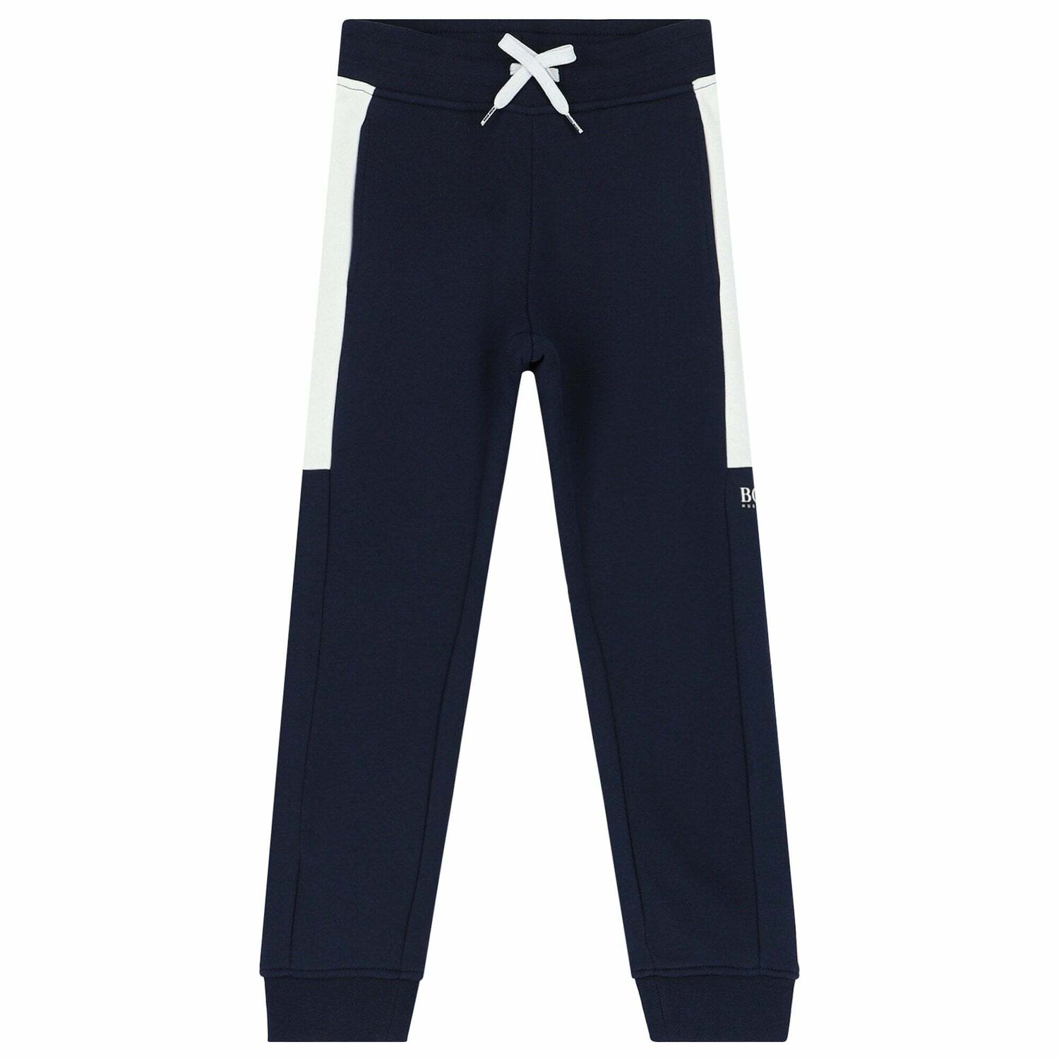 Boys Navy Logo Joggers, 1, hi-res