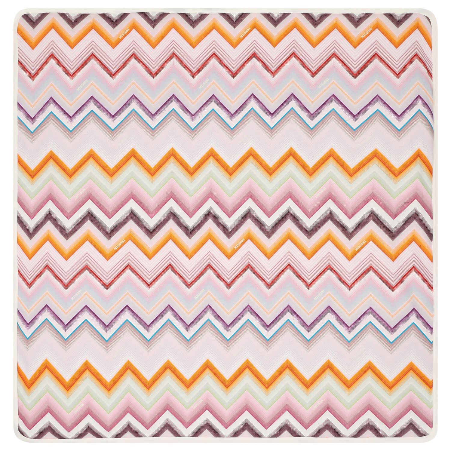 Baby Girls Pink Zig Zag Baby Blanket, 1, hi-res
